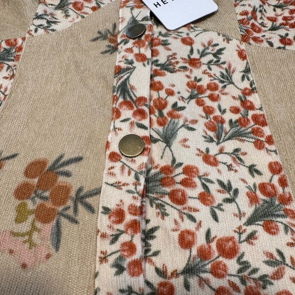 NWT Heyson Floral Corduroy Midi - Picture 5 of 9